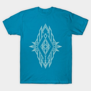 Abstract Winter Geometric Design Pattern T-Shirt